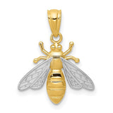 14k-w-rhodium-bee-pendant-SolomonJeweler-Wichita-KS-CustomJewelry
