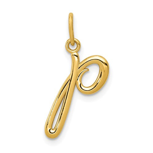 14k-yellow-gold-letter-p-initial-charm-SolomonJeweler-Wichita-KS-CustomJewelry