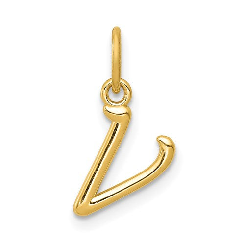 14k-yellow-gold-letter-v-initial-charm-SolomonJeweler-Wichita-KS-CustomJewelry