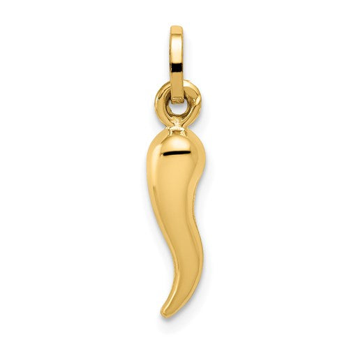14k-hollow-italian-horn-charm-SolomonJeweler-Wichita-KS-CustomJewelry