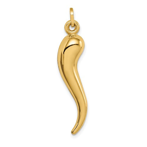 14k-hollow-3d-italian-horn-charm-SolomonJeweler-Wichita-KS-CustomJewelry