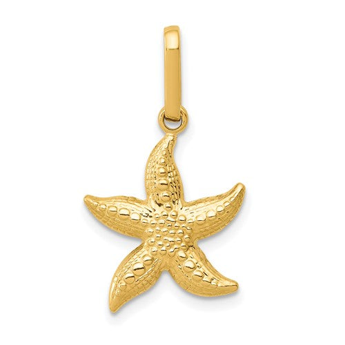 14k-textured-hollow-starfish-pendant-SolomonJeweler-Wichita-KS-CustomJewelry