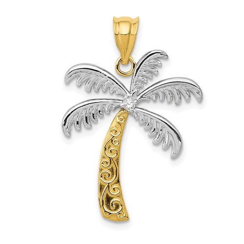 14k-w-rhodium-diamond-palm-tree-pendant-SolomonJeweler-Wichita-KS-CustomJewelry