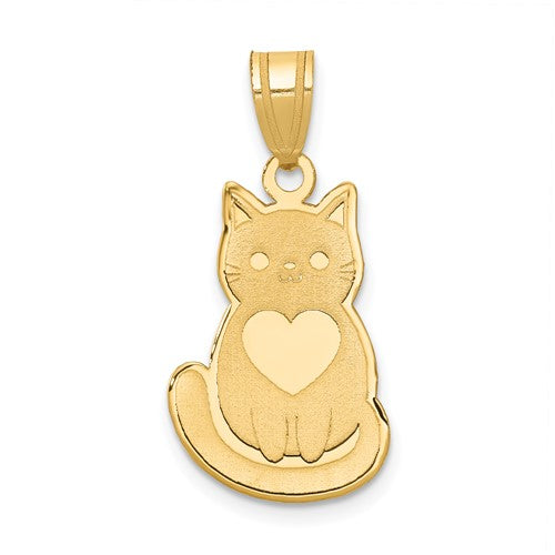 14k-laser-cut-cat-with-heart-charm-SolomonJeweler-Wichita-KS-CustomJewelry