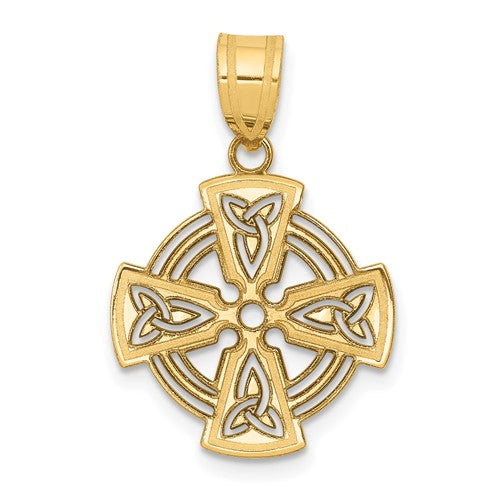 14k-laser-cut-celtic-cross-charm-SolomonJeweler-Wichita-KS-CustomJewelry
