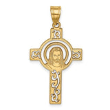 14k-laser-cut-jesus-face-cross-charm-SolomonJeweler-Wichita-KS-CustomJewelry