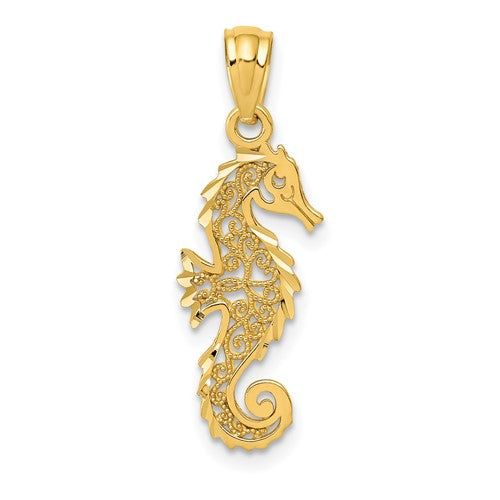 14k-gold-polished-filigree-seahorse-pendant-SolomonJeweler-Wichita-KS-CustomJewelry