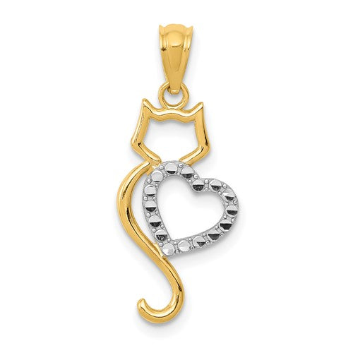14k-rhodium-plated-polished-cat-w-heart-pendant-SolomonJeweler-Wichita-KS-CustomJewelry
