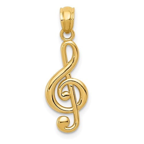 14k-gold-polished-treble-clef-pendant-SolomonJeweler-Wichita-KS-CustomJewelry
