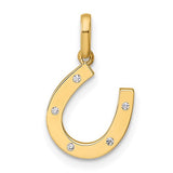 14k-childrens-cz-horseshoe-pendant-SolomonJeweler-Wichita-KS-CustomJewelry