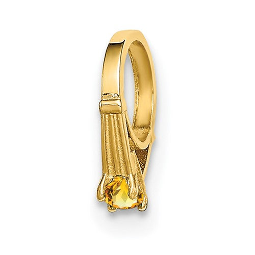 14k-3d-ring-with-yellow-cz-charm-SolomonJeweler-Wichita-KS-CustomJewelry