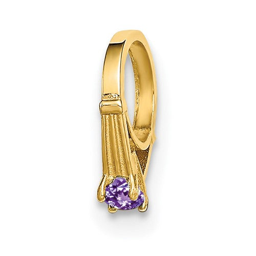 14k-3d-ring-with-light-purple-cz-charm-SolomonJeweler-Wichita-KS-CustomJewelry