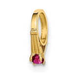 14k-3d-ring-with-dark-pink-cz-charm-SolomonJeweler-Wichita-KS-CustomJewelry