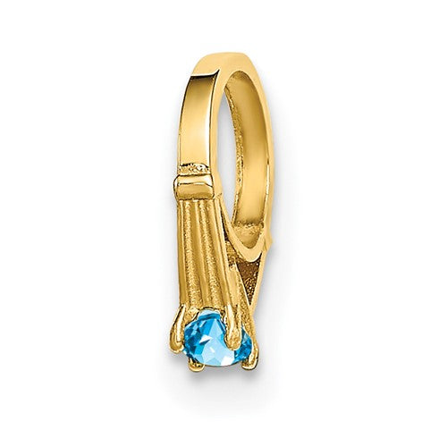 14k-3d-ring-with-aqua-cz-charm-SolomonJeweler-Wichita-KS-CustomJewelry