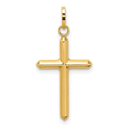 14k-polished-hollow-latin-cross-charm-SolomonJeweler-Wichita-KS-CustomJewelry