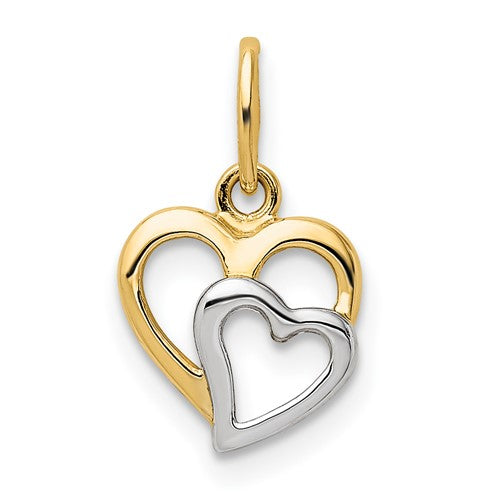 14k-and-white-rhodium-polished-hearts-pendant-SolomonJeweler-Wichita-KS-CustomJewelry