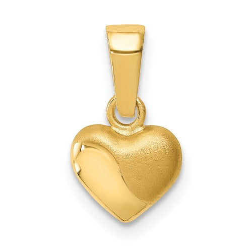 14k-satin-and-polished-3d-puffed-heart-pendant-SolomonJeweler-Wichita-KS-CustomJewelry