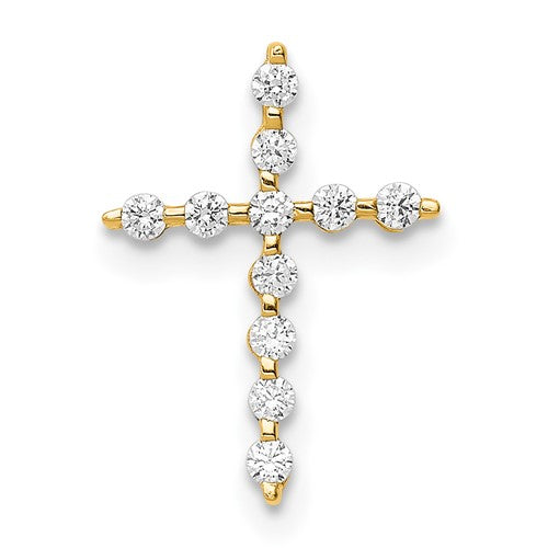 14k-cz-cross-pendant-chain-slide-SolomonJeweler-Wichita-KS-CustomJewelry