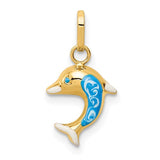 14k-enameled-dophin-charm-SolomonJeweler-Wichita-KS-CustomJewelry
