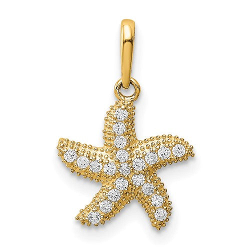 14k-cz-starfish-pendant-SolomonJeweler-Wichita-KS-CustomJewelry