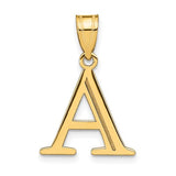 14k-polished-etched-letter-a-initial-pendant-SolomonJeweler-Wichita-KS-CustomJewelry