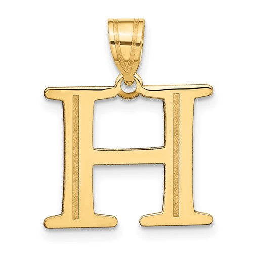 14k-polished-etched-letter-h-initial-pendant-SolomonJeweler-Wichita-KS-CustomJewelry