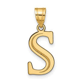 14k-polished-etched-letter-s-initial-pendant-SolomonJeweler-Wichita-KS-CustomJewelry