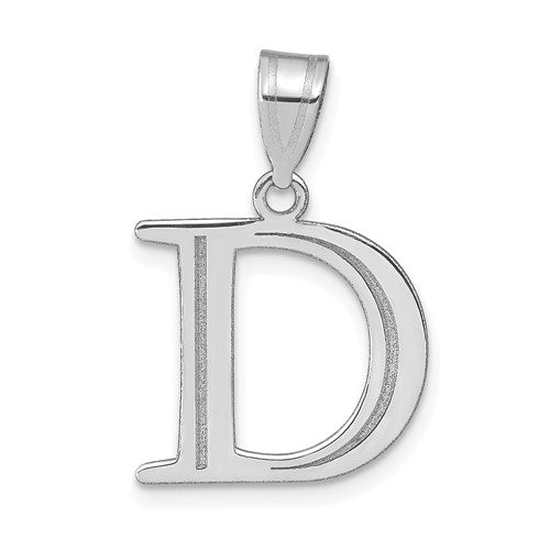14kw-polished-etched-letter-d-initial-pendant-SolomonJeweler-Wichita-KS-CustomJewelry