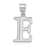 14kw-polished-etched-letter-e-initial-pendant-SolomonJeweler-Wichita-KS-CustomJewelry