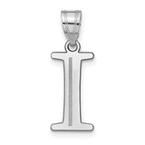 14kw-polished-etched-letter-i-initial-pendant-SolomonJeweler-Wichita-KS-CustomJewelry