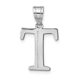 14kw-polished-etched-letter-t-initial-pendant-SolomonJeweler-Wichita-KS-CustomJewelry