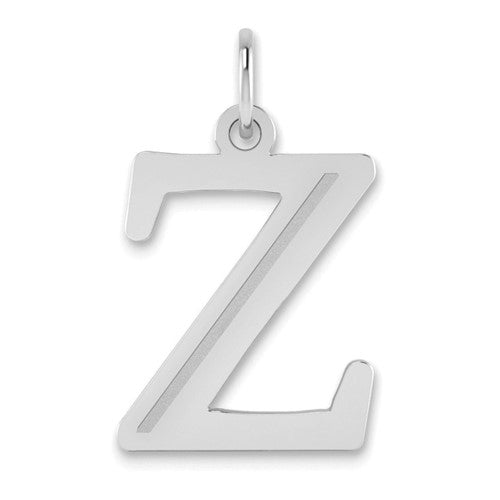 14kw-polished-etched-letter-z-initial-pendant-SolomonJeweler-Wichita-KS-CustomJewelry