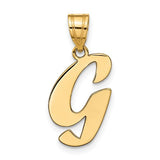 14k-polished-script-letter-g-initial-pendant-SolomonJeweler-Wichita-KS-CustomJewelry