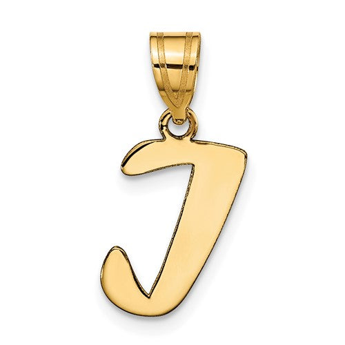 14k-polished-script-letter-i-initial-pendant-SolomonJeweler-Wichita-KS-CustomJewelry