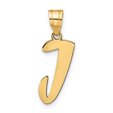 14k-polished-script-letter-j-initial-pendant-SolomonJeweler-Wichita-KS-CustomJewelry