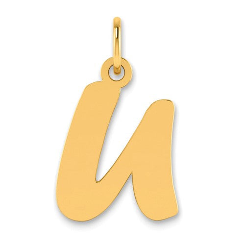 14k-polished-script-letter-u-initial-pendant-SolomonJeweler-Wichita-KS-CustomJewelry