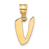 14k-polished-script-letter-v-initial-pendant-SolomonJeweler-Wichita-KS-CustomJewelry