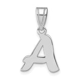 14kw-polished-script-letter-a-initial-pendant-SolomonJeweler-Wichita-KS-CustomJewelry