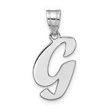 14kw-polished-script-letter-g-initial-pendant-SolomonJeweler-Wichita-KS-CustomJewelry