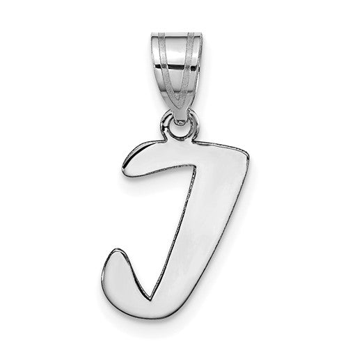 14kw-polished-script-letter-i-initial-pendant-SolomonJeweler-Wichita-KS-CustomJewelry