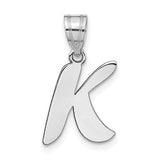 14kw-polished-script-letter-k-initial-pendant-SolomonJeweler-Wichita-KS-CustomJewelry