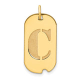 14k-polished-letter-c-initial-dog-tag-pendant-SolomonJeweler-Wichita-KS-CustomJewelry