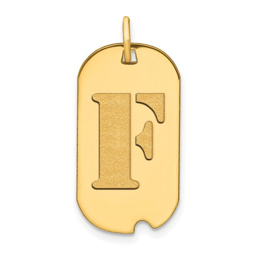 14k-polished-letter-f-initial-dog-tag-pendant-SolomonJeweler-Wichita-KS-CustomJewelry