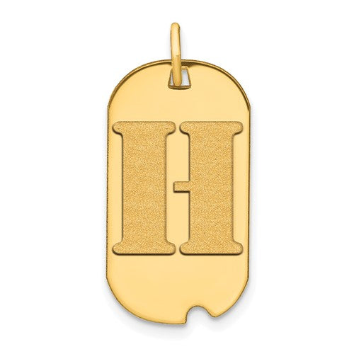 14k-polished-letter-h-initial-dog-tag-pendant-SolomonJeweler-Wichita-KS-CustomJewelry