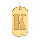 14k-polished-letter-k-initial-dog-tag-pendant-SolomonJeweler-Wichita-KS-CustomJewelry