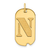 14k-polished-letter-n-initial-dog-tag-pendant-SolomonJeweler-Wichita-KS-CustomJewelry