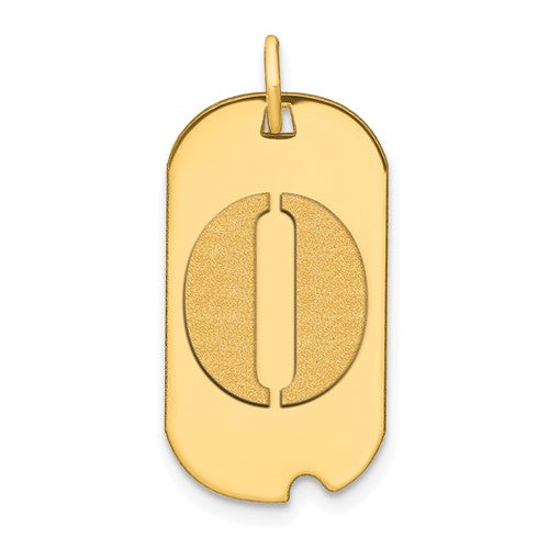 14k-polished-letter-o-initial-dog-tag-pendant-SolomonJeweler-Wichita-KS-CustomJewelry