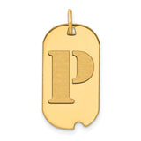 14k-polished-letter-p-initial-dog-tag-pendant-SolomonJeweler-Wichita-KS-CustomJewelry