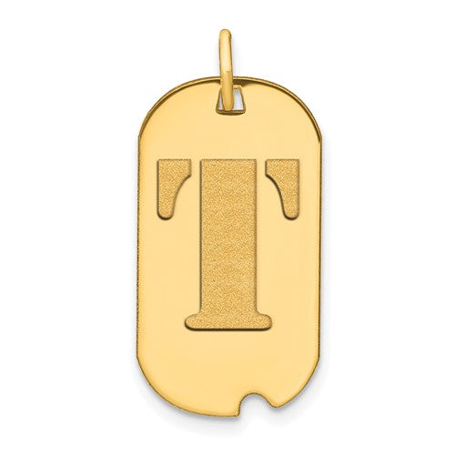 14k-polished-letter-t-initial-dog-tag-pendant-SolomonJeweler-Wichita-KS-CustomJewelry