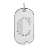 14kw-polished-letter-c-initial-dog-tag-pendant-SolomonJeweler-Wichita-KS-CustomJewelry